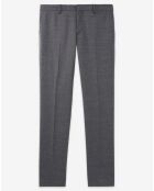 Pantalon 100% Laine Classique gris foncé